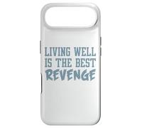 Carcasa para iPhone Air Camiseta inspiradora Divertida. Vivir Bien ES LA Mejor Venganza. Mejor