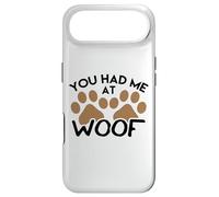 Carcasa para iPhone Air Camiseta para Perros para Amantes de los Perros You Had Me at Woof