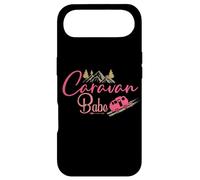 Carcasa para iPhone Air Caravana Babe Lets Camp Rosa Camper Life Funny Camping