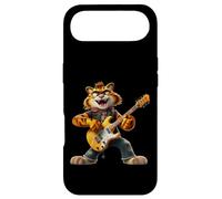 Carcasa para iPhone Air Cartoon Tiger Rock Guitarrista Tocando Guitarra Eléc