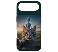 Carcasa para iPhone Air Cat Selfie with Alien on The Back Funny for Kids Teens Adult