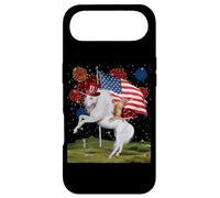 Carcasa para iPhone Air Cat Unicorn 4th of July Patriotic American Flag Fireworks