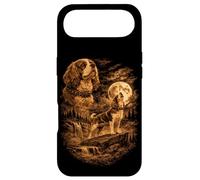 Carcasa para iPhone Air Cavalier King Charles Spaniel Howling Dog Fantasy Wilderness