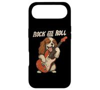 Carcasa para iPhone Air Cavalier King Charles Spaniel Tocando la Guitarra Rock and Roll