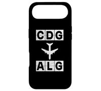 Carcasa para iPhone Air CDG a ALG Ruta de avión París Argel