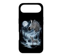 Carcasa para iPhone Air Cebra Aullando a la Luna 90's Retro Safari Animal