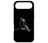 Carcasa para iPhone Air Cedar Waxwing Arte Lineal Ornitólogo
