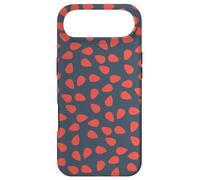 Carcasa para iPhone Air Charcoal Navy Red Tear-Like Flame-Shaped Leaf Petals Pattern