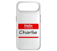 Carcasa para iPhone Air Charlie, Hola, me llamo Etiqueta, Placa