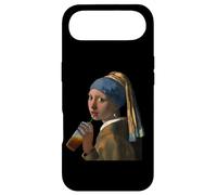 Carcasa para iPhone Air Chica con un Pendiente de Perla Latte Helado de Johannes Vermeer