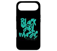 Carcasa para iPhone Air Chica Negra Turquesa Magic Aqua Stars Melanina Black Queen Woman