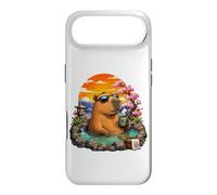 Carcasa para iPhone Air Chill Capybara Hot Spring Sunset Retro Funny Summer