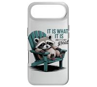 Carcasa para iPhone Air Chill Raccoon Lazy Summer Actitud - Cita Divertida
