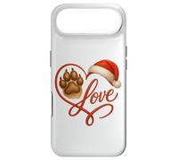 Carcasa para iPhone Air Christmas Paw Love Heart Santa Dog Mom Funny Pet Lover Dogs