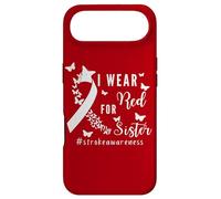 Carcasa para iPhone Air Cinta de concienciación sobre el Trazo I Wear Red For My Sister, diseño de Mariposa