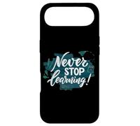 Carcasa para iPhone Air Cita de educación inspiradora Never Stop Learning