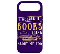 Carcasa para iPhone Air Cita de Lectura Me pregunto si los Libros piensan en mí Amante de los Libros