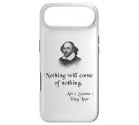 Carcasa para iPhone Air Cita de Shakespeare - Rey Lear - Nada vendrá de la Nada