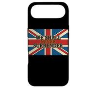 Carcasa para iPhone Air Cita de Union Jack We Shall Never Surrender Churchill
