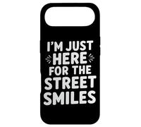 Carcasa para iPhone Air Cita Divertida de fotografía con Texto en inglés I'm Just Here for The Street Smiles