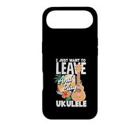 Carcasa para iPhone Air Cita Divertida de músico I Just Want To Leave and Play Ukelele