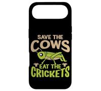 Carcasa para iPhone Air Cita Divertida Vegana - Eat The Crickets - Save The Cows