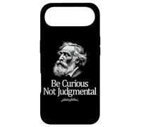 Carcasa para iPhone Air Cita inspiradora de Walt Whitman Be Curious Not Judgmental