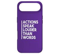 Carcasa para iPhone Air Cita Motivacional Actions Speak Louder Than Words