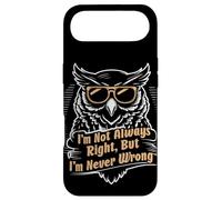 Carcasa para iPhone Air Cita sarcástica No Siempre Tengo razón Pero Nunca me equivoco