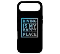 Carcasa para iPhone Air Citas de buceFunny Divers Humor El Buceo es mi Lugar Feliz