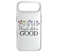 Carcasa para iPhone Air Cling to What is Good God Christian Bible Verse Romans 12:9