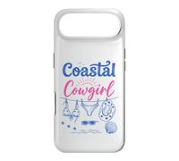 Carcasa para iPhone Air Coastal Cowgirl Bachelorette Summer Cowboy Hat Blue Beach
