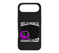 Carcasa para iPhone Air Coder Hello World Goodbye Sleep Computer Science Retro