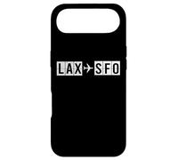 Carcasa para iPhone Air Código de LAX a SFO Aeropuerto Los Ángeles San Francisco