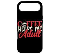 Carcasa para iPhone Air Coffee Helps Me Adult Mujeres Humor Mamá Hombre Padres Papá Ropa