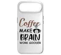 Carcasa para iPhone Air Coffee Make Brain Work Gooder Sign Fueled by Coffee Sarcasm