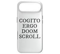 Carcasa para iPhone Air Cogito Ergo Doom Pergamino Latina Filosofía Humor
