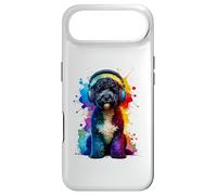Carcasa para iPhone Air Colorful Splash Art Headphones Portuguese Water Dog Portie