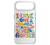 Carcasa para iPhone Air Colorido Quirky I Love One Man and Varios Caballos Lindo