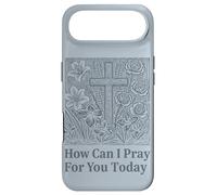 Carcasa para iPhone Air Cómo Puedo Orar por ti Hoy Cruz de fe Cristiana