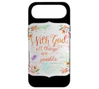 Carcasa para iPhone Air con Dios Todas Las Cosas Son posibles Citas de la Biblia de Matthew