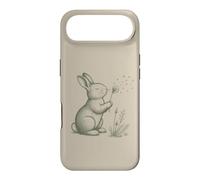 Carcasa para iPhone Air Conejo Amantes Soplando Diente De León Naturaleza Cottagecore Gráfico