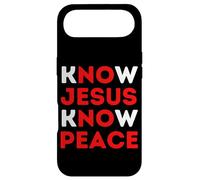 Carcasa para iPhone Air Conoce a Jesús Conoce la Paz Fe Cristiana Religiosa Navidad
