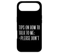 Carcasa para iPhone Air Consejos Divertidos introvertidos sobre cómo Hablar Conmigo, por Favor, no
