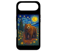 Carcasa para iPhone Air Cool Bear in The Starry Night Painting Concept Graphic Art