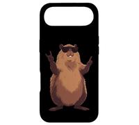 Carcasa para iPhone Air Cool Beaver Rock On Funny Animal Gafas De Sol Diseño