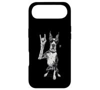 Carcasa para iPhone Air Cool Doberman Rock Hand Sign Gafas de Sol Dog Graphic Pinscher