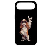 Carcasa para iPhone Air Cool Spaniel Rock Hand Sign Gafas de Sol Dog Graphic Cavalier