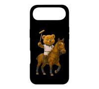 Carcasa para iPhone Air Cool Teddy Bear Playing Horse Polo Game Illustration Graphic