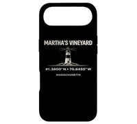 Carcasa para iPhone Air Coordenadas del Faro de Marthas Vineyard Massachusetts